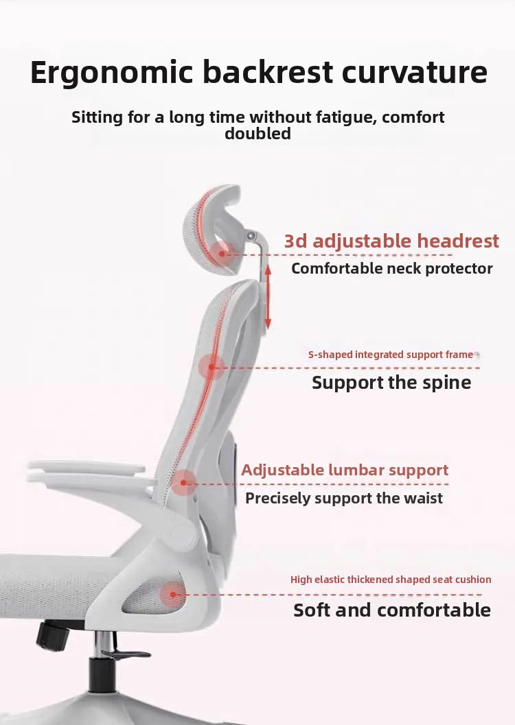 Ergonomic Gaming Chair for Office Home Dorm Robe Rest Long Hours Comfort Support Adjustable Height Keyboard Mouse Compatible