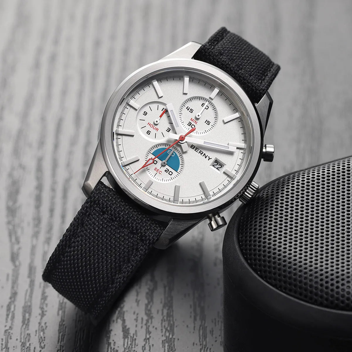 BERNY Top Quartz Chronograph Men's Watches Luminous Miyota 0S10 Sapphire AR Coated 5ATM Waterproof 2026 New Sports Men's Watches