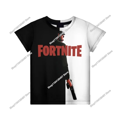 2026 Fortnite T-shirt Boys Summer Anime Game T Shirt Everyone T-Shirt Cute Tee Shirt Basic Battle Gamer Short Sleeve Man Tshirt