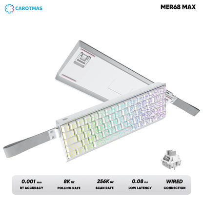 IROK Carotmas Mercury68 Mercury 68 Mercury68 Pro Mercury68 Max RT 0.001mm 8K Teclado mecánico magnético gaming con cable para gamers