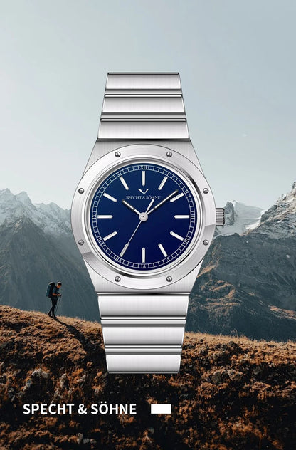 New Arrivals 2026 Specht & Söhne Luxury Watch 38MM Men's Quartz Super Slim Stainless Steel Sapphire Crystal 50M Water Resistant
