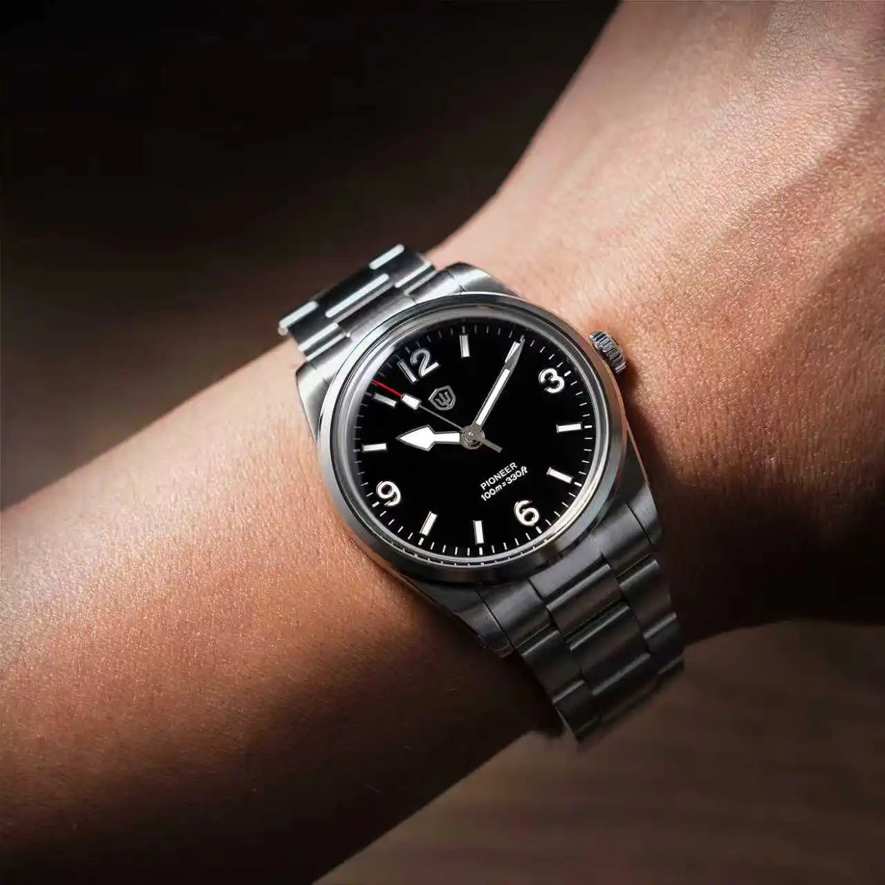 Watchdives WD1960S V2 36Mm Vintage Cream Man Watches VH31 Sweep Seconds Quartz Watch Bubble K1 Sapphire Luminous Stainless Steel