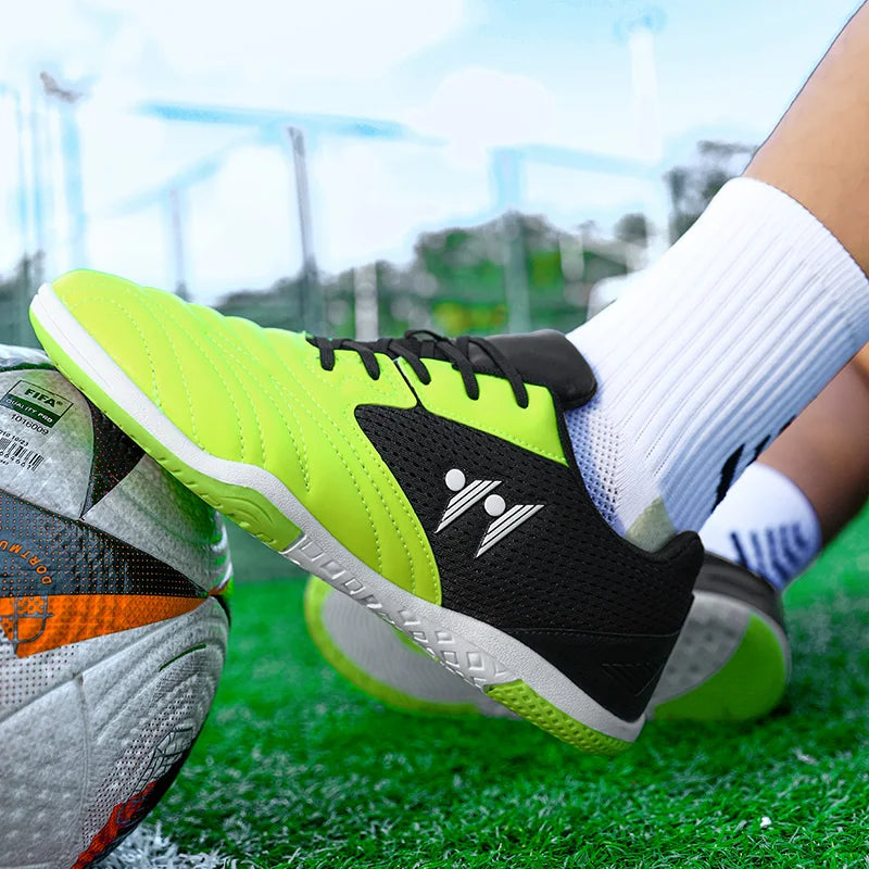 Ghete de fotbal premium pentru bărbați, înalte, pentru iarbă, adidași de futsal, încălțăminte de fotbal antiderapantă pentru meciuri, interior și exterior, foarte vândută pentru sport