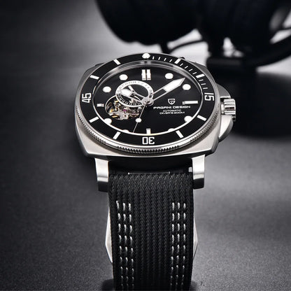 PAGANI DESIGN 2026 Original 43MM Men's Automatic Mechanical Watch NH39 200M Waterproof AR Sapphire Mirror Watches For Men ﻿
