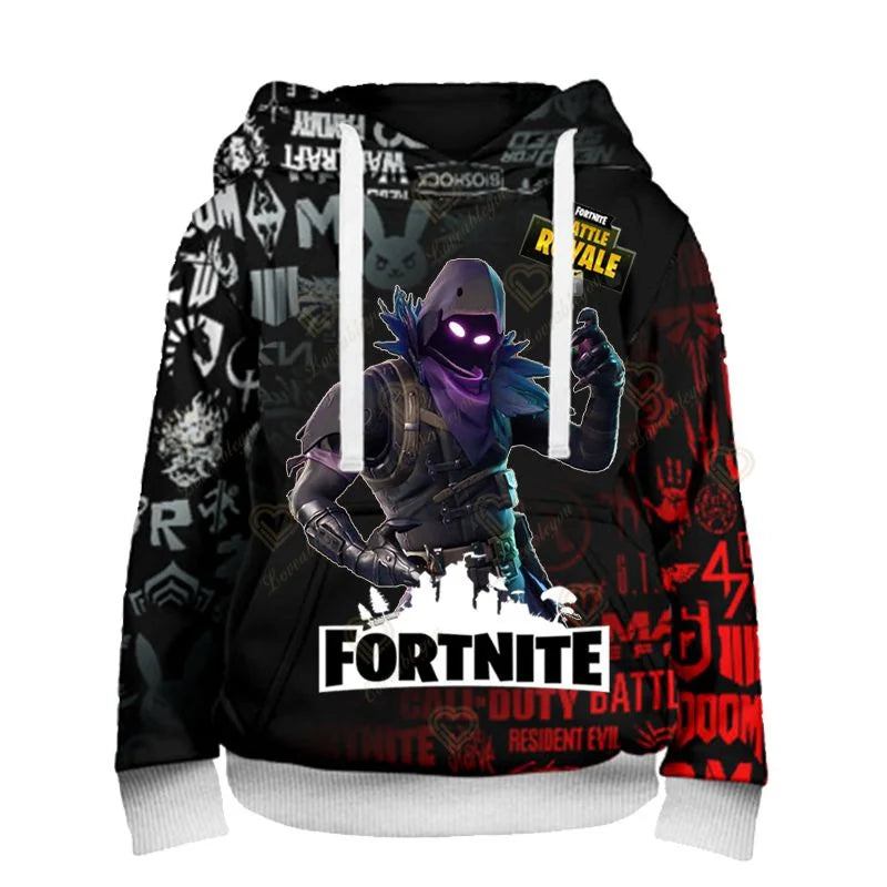 Φούτερ με κουκούλα Fortnite Fans 3D Battle Royale Print Cosplay Victory Printed για άνδρες, γυναίκες και παιδιά, streetwear φούτερ με κουκούλα
