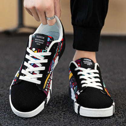YRZL Παπούτσια Skateboard Ανδρικά Canvas Sneakers Casual Αναπνέοντα Παπούτσια Περπατήματος Ελαφριά Επίπεδα Παπούτσια για Άνδρες Street Trend Αθλητικό Παπούτσι