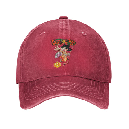 Goku and the Dragon Ball Z Men Women Baseball Cap  Distressed Washed Caps Hat Casual Outdoor Activities Adjustable Snapback Cap