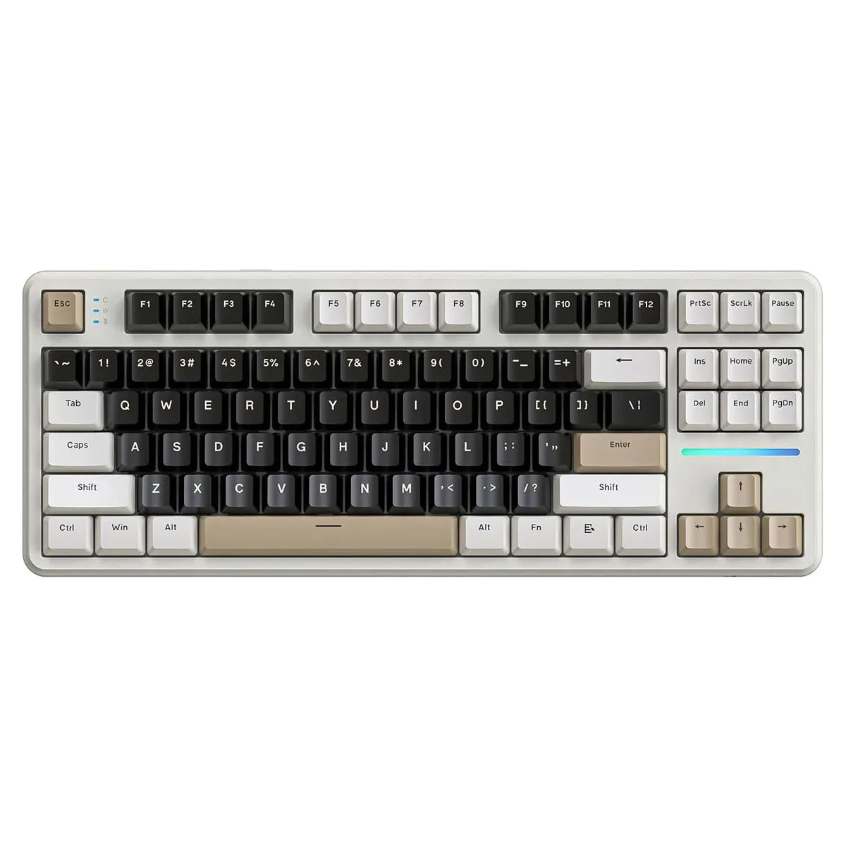 Attack Shark X87 Wireless Mechanical Keyboard, Hot Swappable Gasket Gaming Keyboard RGB Backlit Gaming Keyboard, BT/2.4GHz/USB-C
