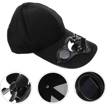 Solar Fan Cap UV Protection Hat Light Mesh Baseball Cap Cooling Fan For Fishing Golf Travel Sports Summer Item Sun Visor Hat