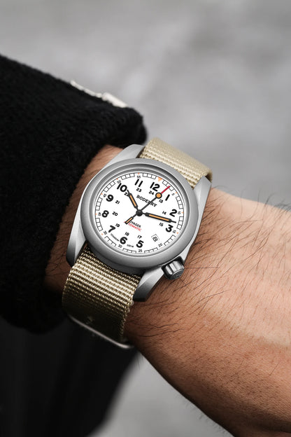 Relógio masculino Boderry Field Watches VOYAGER, caixa em bronze, mecânico automático, 100M impermeável, estilo militar, marca de topo