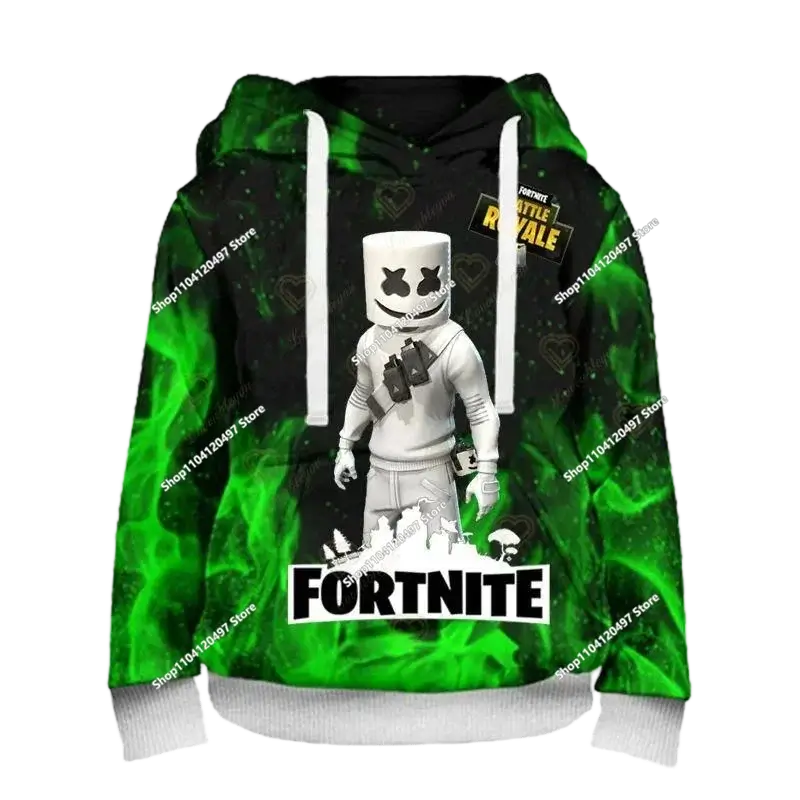 Boys and Girls Hoodies Fortnite Children's Pullover 3D Printed Hoodies Battle Royale Men's Hoodies Autumn Fashion Kids Clothing