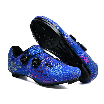 Scarpe da ciclismo professionali per bici da strada da uomo da gara con chiusura automatica, scarpe da ciclismo da donna con tacchetti SPD
