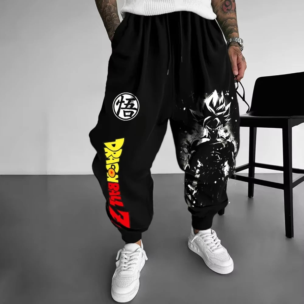 Dragon Ball Men's Pants Sportswear Broly Spring Autumn and Winter Japan Anime Jogger Pants Y2k Harajuku Fashion Cotton Trousers