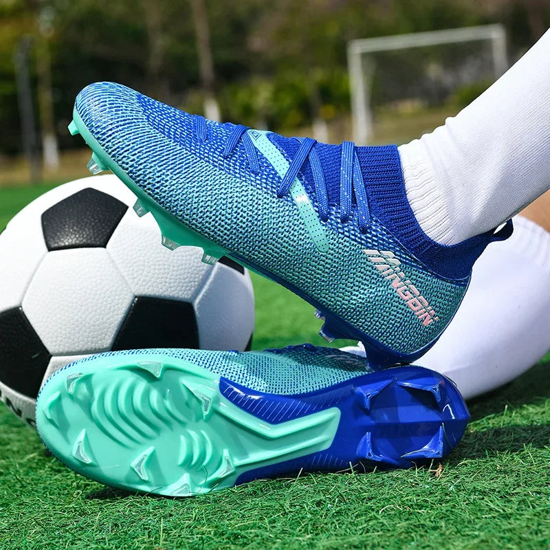 Miesten jalkapallokengät, ammattilaisjalkapallokengät, futsal-kengät, naisten ja miesten yhteiskäyttöön tarkoitetut ultrakevyet, korkealaatuiset TF/FG-lenkkarit