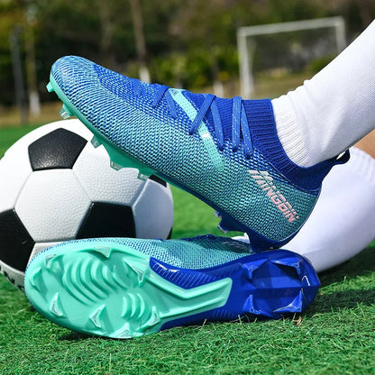 Miesten jalkapallokengät, ammattilaisjalkapallokengät, futsal-kengät, naisten ja miesten yhteiskäyttöön tarkoitetut ultrakevyet, korkealaatuiset TF/FG-lenkkarit