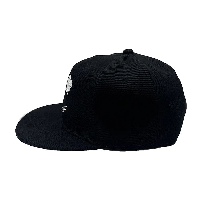 Hip-Hop-Herrenkappen – Personalisierte, bestickte Baseballkappe – Verstellbare Snapback-Kappe aus Baumwolle – Sonnenkappe für Frühling und Sommer – Freizeitkappen