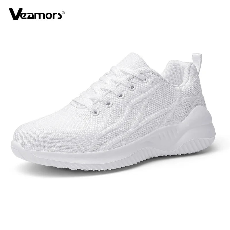 Zapatillas de running para mujer, zapatillas deportivas informales transpirables, ligeras, para gimnasio y deporte al aire libre, cómodas