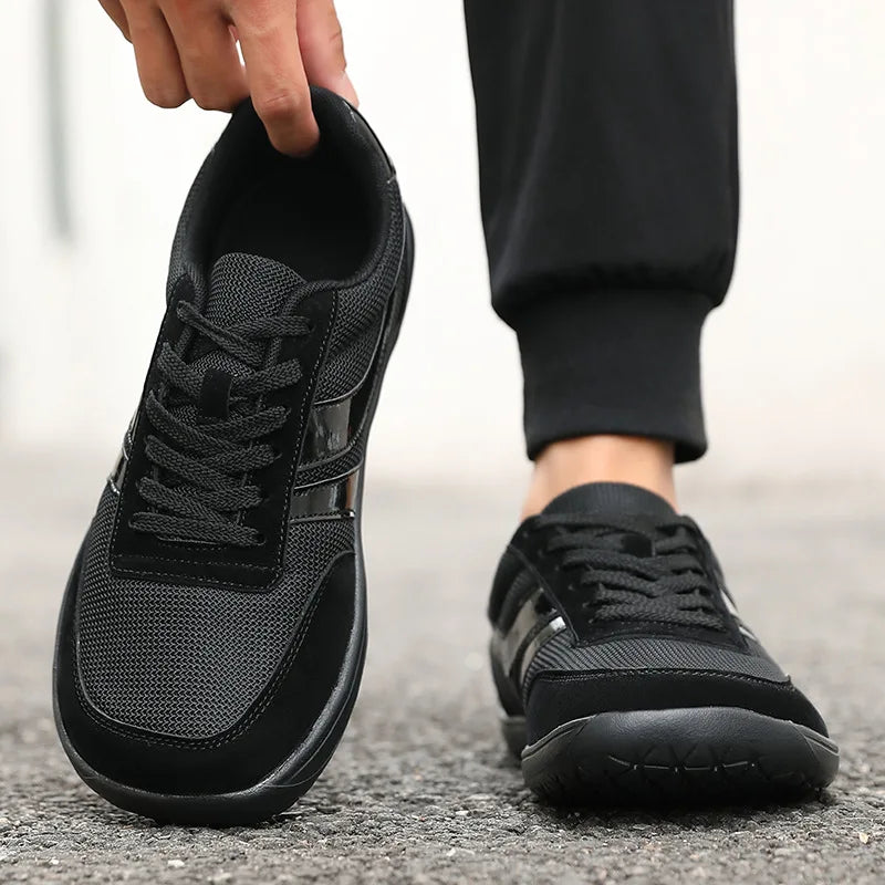 Moški čevlji s širokim prstnim delom, modni supergi, novi čevlji z mehko podplatjo in širokim kopitom, čevlji za prosti čas, unisex mrežasti čevlji za hojo bos, Tenis De Hombre