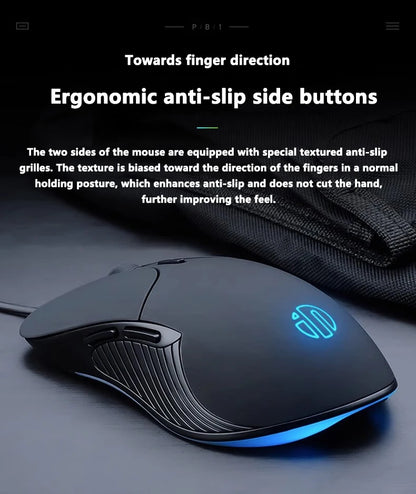 INPHIC B1 USB Wired Mouse, Silent Office Gaming Mouse for PC and Laptops