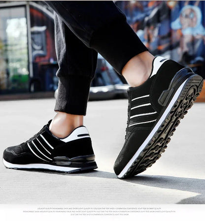 Herren-Sneaker, Leder-Freizeitschuhe, atmungsaktive Herbstschuhe für Herren, flache Herrenschuhe, Herren-Freizeitschuhe