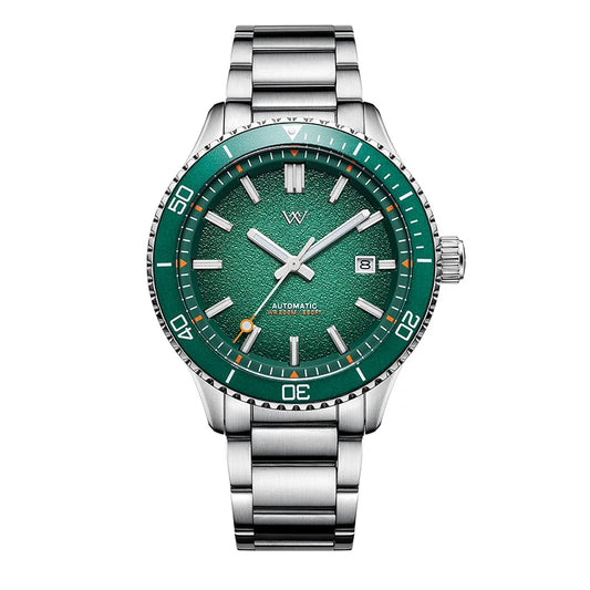 WM Watch Automatic Mechanical Dive Watch Man MIYOTA 8215 Waterproof Stainless Steel Sapphire Welly Merck Diving Watches WM046