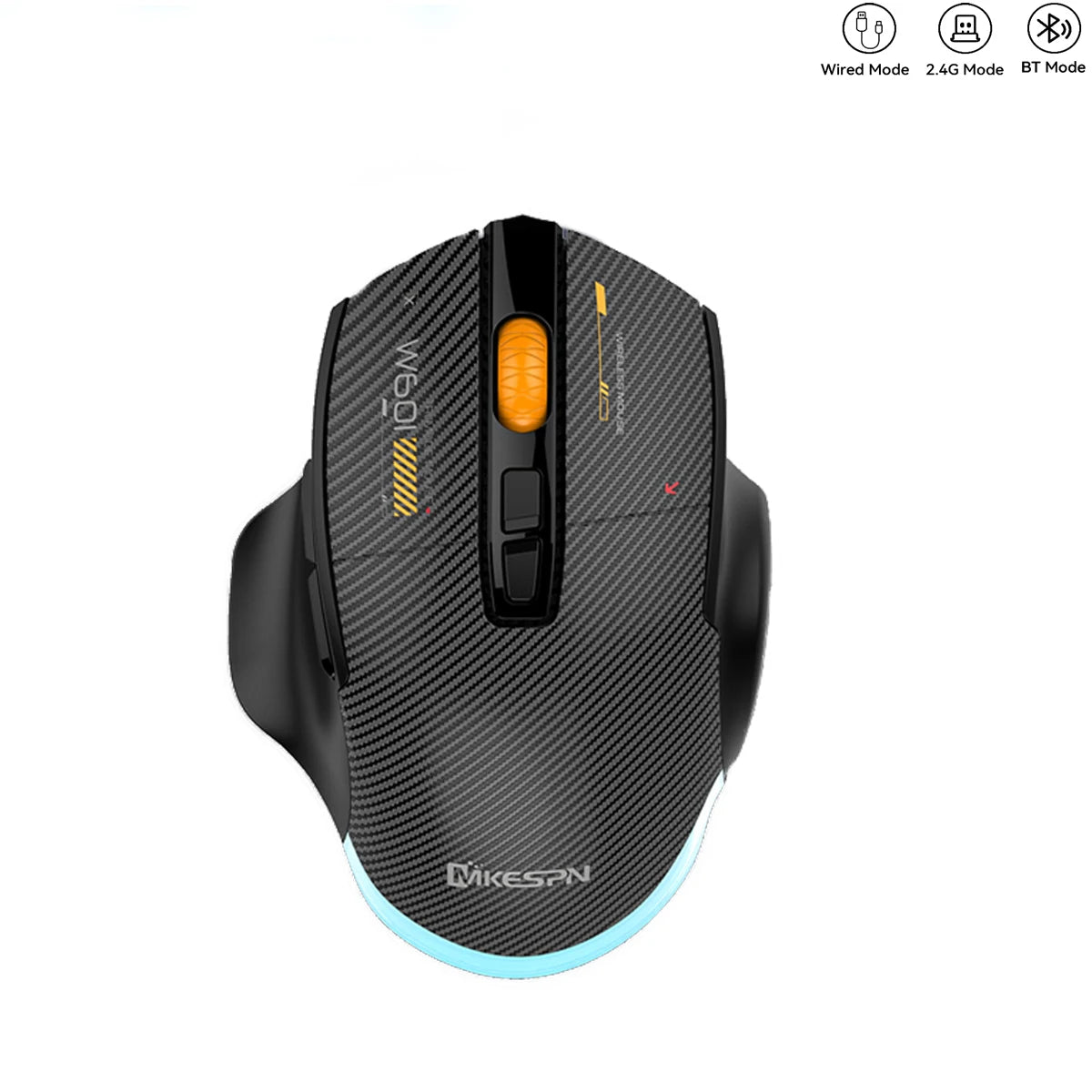 Langaton Bluetooth-pelihiiri, 12800 DPI:n langallinen/langaton RGB-hiiri 7 ohjelmoitavalla painikkeella, PC:lle, kannettavalle tietokoneelle ja pelaamiseen