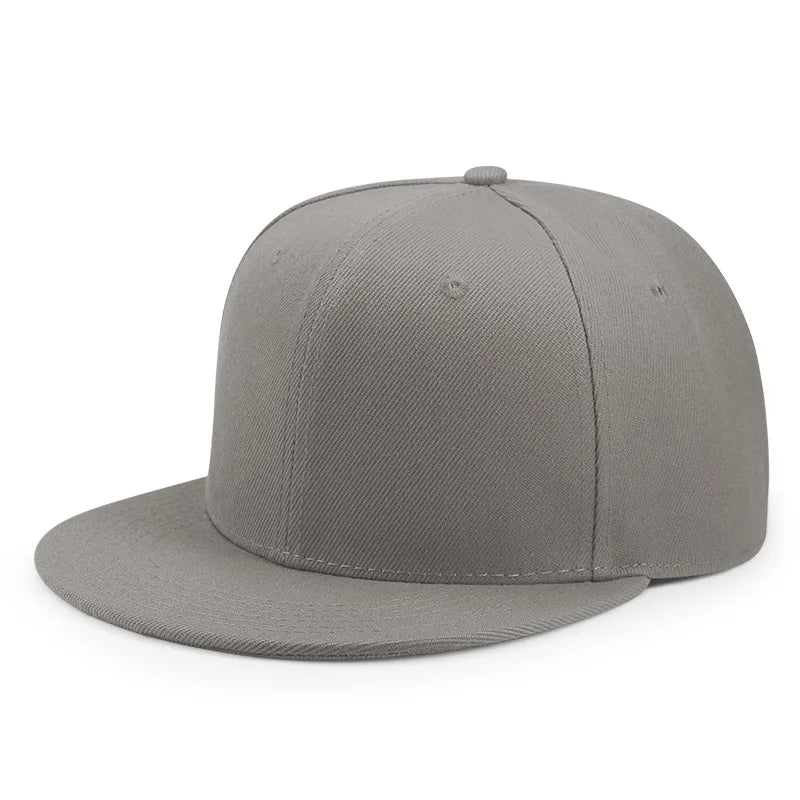 Großhandel: 40 Farben, verstellbare Snapback-Kappen mit flachem Schirm, Damen-Mode, Polyester, einfarbige Baseballmützen, Herren, Hip-Hop, unbedruckte Sportmützen