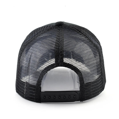 Fashion Trucker Caps With Embroidery Goat Patch Four Seasons Snapback Baseball Cap For Men Women Adjustable Visor Hat