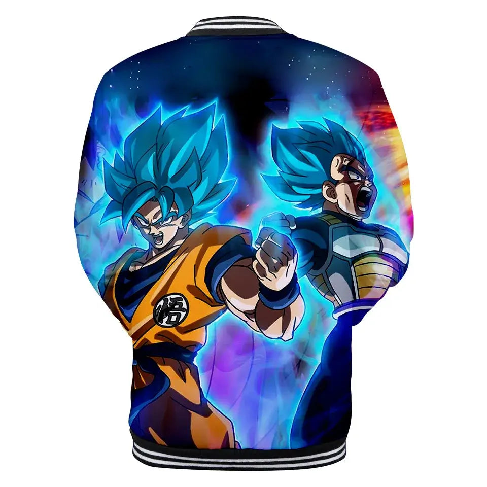 Dragon Ball Goku Kanji Symbol Men Zipper Hoodie Cartoon Japan Anime Women Sweatshirt 2025 New Fashion Children Jackets Coat, produit gaming premium Fraquane