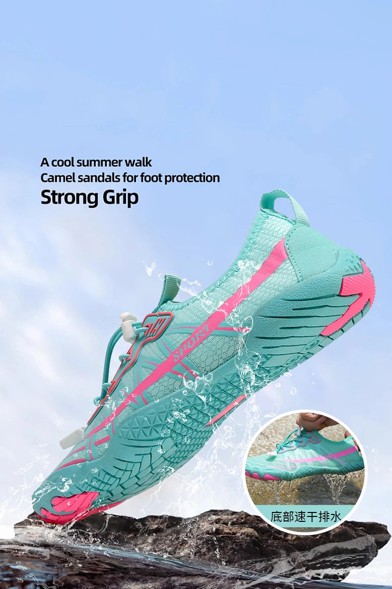 2025 New Water Shoes Barefoot Beach Sports Shoes High-quality Non-slip Swimming Shoes Five-finger Casual Sports Shoes Unisex