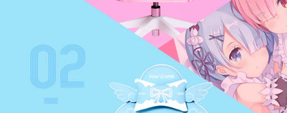 Pink Cartoon Electric Sound Girl Office Chair 360 ° Lift Rotating Home Computer Game Student Learning to Upgrade Latex Cushion
