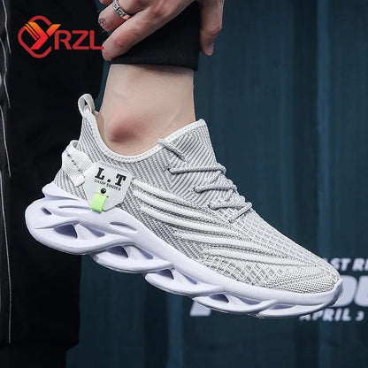 YRZL muške sportske crne tenisice za trčanje i jogging, ležerne outdoor tenisice od prozračne mrežice, ženske lagane crne tenisice za tenis s amortizacijom κρα κρα