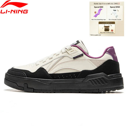 Damskie buty lifestyle Li-Ning COMMON 80s DUAL CUSHION – sportowe buty do codziennego noszenia, klasyczne i wygodne sneakersy rekreacyjne LiNing AGCU158