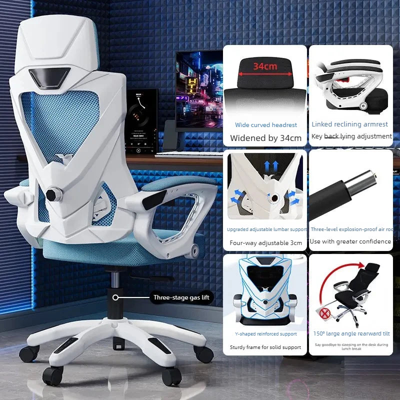 Recliner Office Chair Luxury Comfortable Armchai Ergonomic Office Chair Gaming Swivel Cadeiras De Escritorio Home Furniture