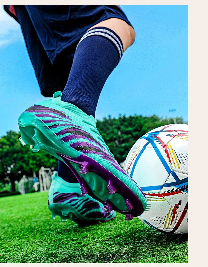 New Men's Football Boots Sport Soccer Shoes Match Unisex Ultralight Cleats Comfortable Non-Slip Outdoor Adult Grass High-quality