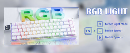 ATTACK SHARK X68MAX HE Rapid Trigger Aluminum Keyboard Magnetic Switch 60% Wired 8KHz Magnetic Keyboard With 0.005mm RT Accuracy