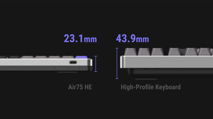 NuPhy Air75 HE Magnetic Switch Gaming Keyboard